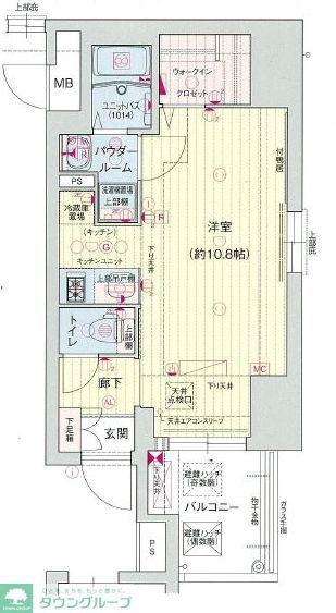 プレサンス桜通ザ・タイムズ(1K/4階)の間取り写真