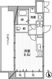 CASSIA福島駅前(ワンルーム/2階)の間取り写真