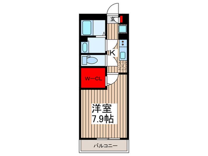 リブリ・辰佳・中富町(1K/3階)の間取り写真