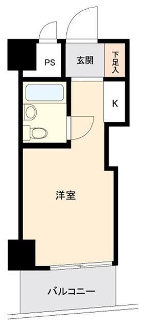 トップ浅草(ワンルーム/8階)の間取り写真