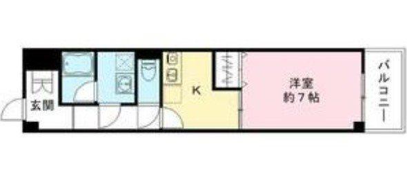 グランシャリオ名駅南(1DK/3階)の間取り写真