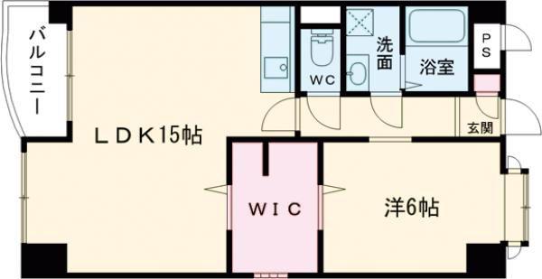 エスパイン大宮(1LDK/5階)の間取り写真