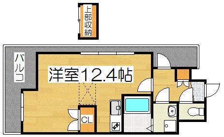 NO72 HARBOR イースト TOWER(ワンルーム/10階)の間取り写真