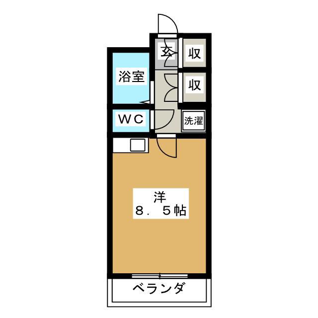 メゾンド井口(ワンルーム/2階)の間取り写真
