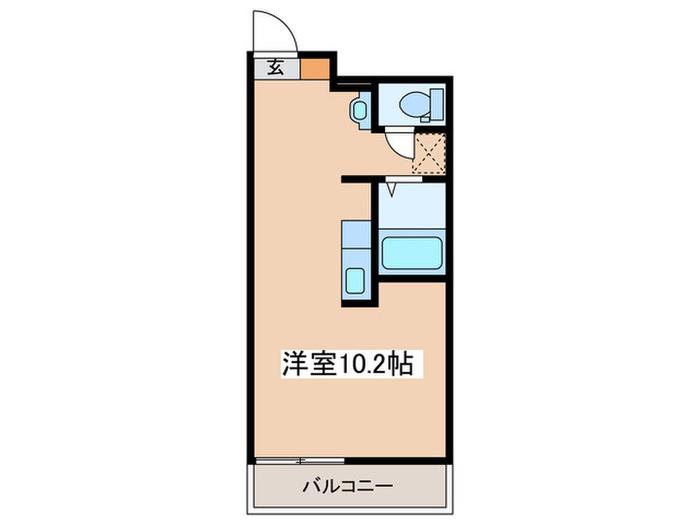 MQUARTO矢部(ワンルーム/3階)の間取り写真