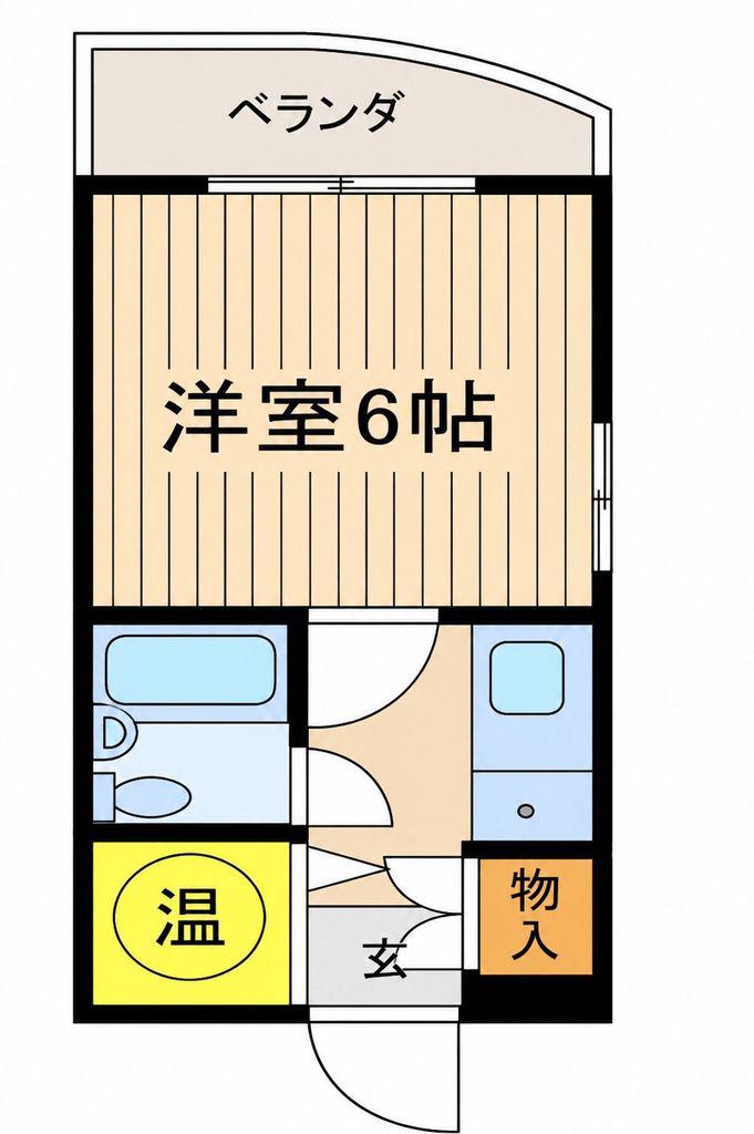 ライオンズマンション東池袋第2(1K/9階)の間取り写真