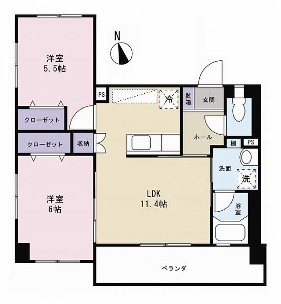 ネクステージ城 GUSUKU(2LDK/1階)の間取り写真