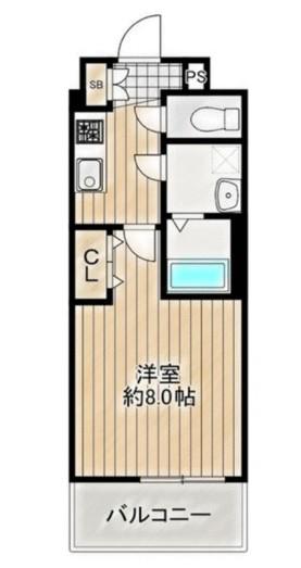 レジュールアッシュ都島(1K/3階)の間取り写真