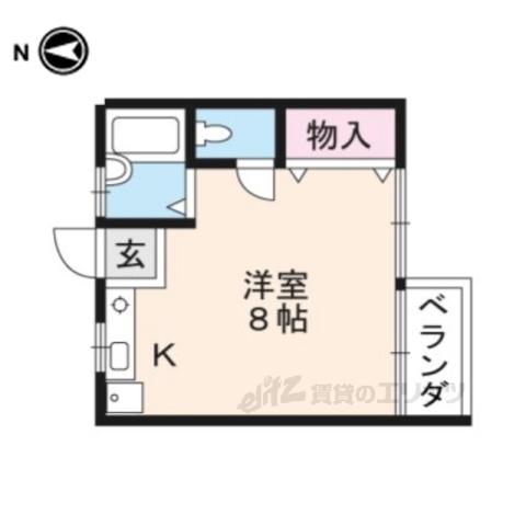 メゾンM A(ワンルーム/2階)の間取り写真