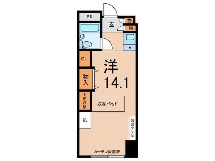 メゾン大塚(ワンルーム/7階)の間取り写真