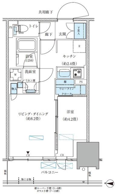 パークアクシス西大島コンフォートスクエア(1LDK/5階)の間取り写真