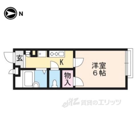 レオパレス吉川(1K/2階)の間取り写真