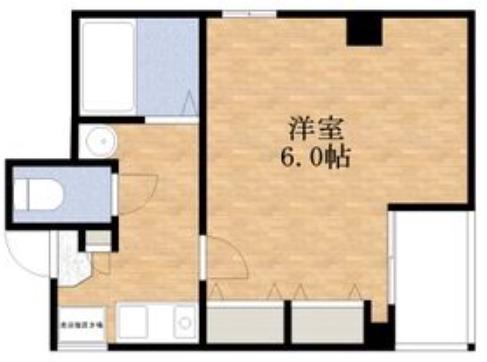 パークサイド岡山(1K/3階)の間取り写真