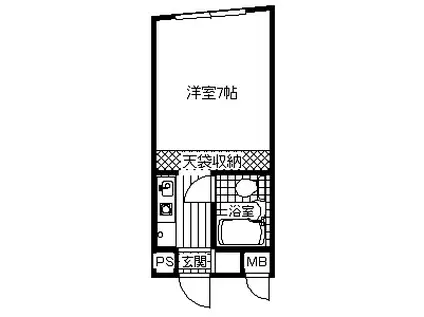 トキワマンション(ワンルーム/1階)の間取り写真