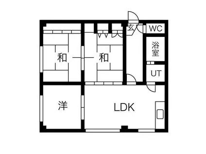 OROMONTE留萌(3DK/2階)の間取り写真