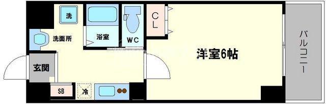 みおつくし堂島II(1K/4階)の間取り写真
