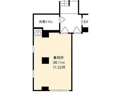 第2村嶋ビル(ワンルーム/4階)の間取り写真