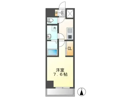 NEUA NARUMI(1K/10階)の間取り写真