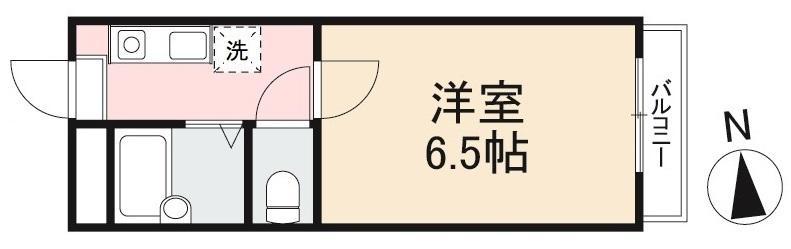 エクセルコートII(1K/2階)の間取り写真