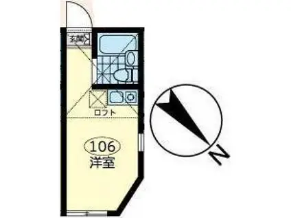 ユナイト白楽マッケンロー(ワンルーム/1階)の間取り写真