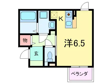 ルナ・ピエナ本山中町(ワンルーム/3階)の間取り写真