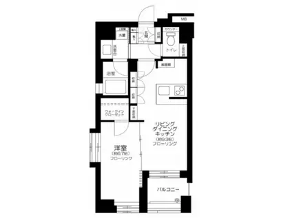 デュオスカーラ西麻布タワーイースト(1LDK/7階)の間取り写真