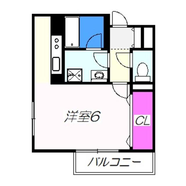 イルグランディ(1K/5階)の間取り写真