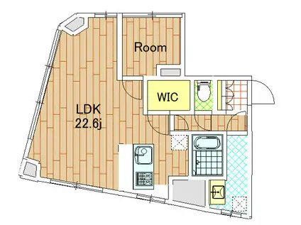 VACATION INN 横浜関内(1LDK/4階)の間取り写真