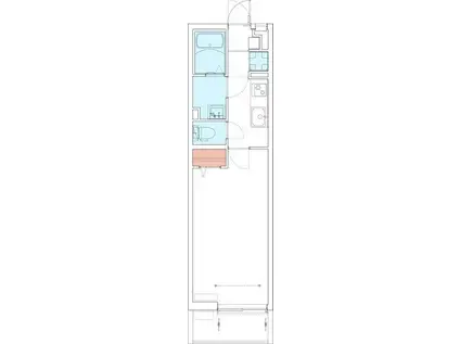 リブリ・コモード(1K/2階)の間取り写真