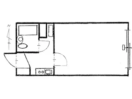 エステート大通(1K/4階)の間取り写真