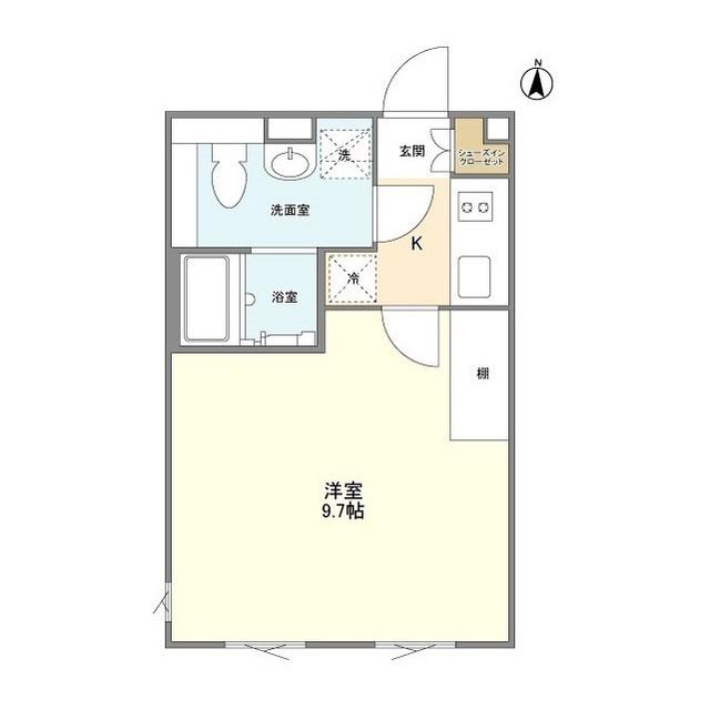 ALERO三軒茶屋III(1K/4階)の間取り写真