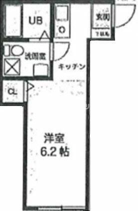 フェリーチェ本郷台(1K/1階)の間取り写真