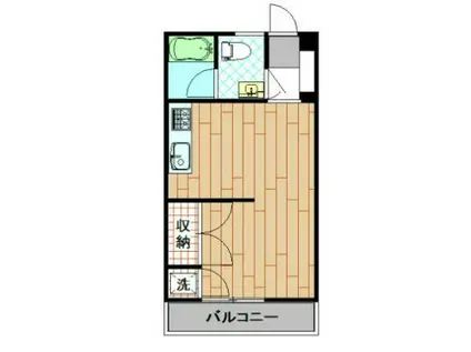 メゾン富士見(1K/2階)の間取り写真