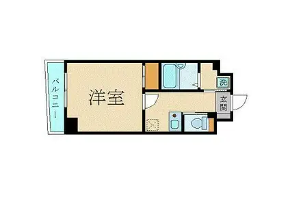 スカイコート本郷東大前壱番館(1K/3階)の間取り写真