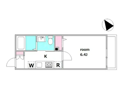 サニーコート南大井(1K/3階)の間取り写真
