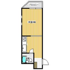 センチュリーシティII(1K/4階)の間取り写真