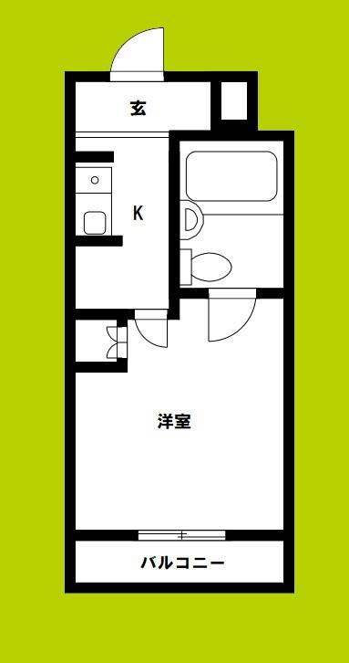 ルポ西本町(1K/11階)の間取り写真