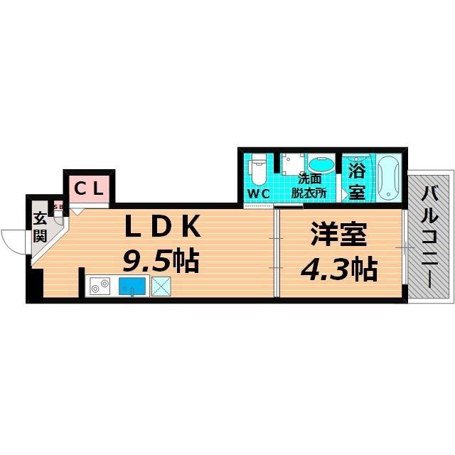 グランステージ(1LDK/3階)の間取り写真
