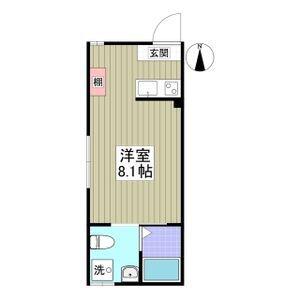 フォルテ西川口(ワンルーム/3階)の間取り写真