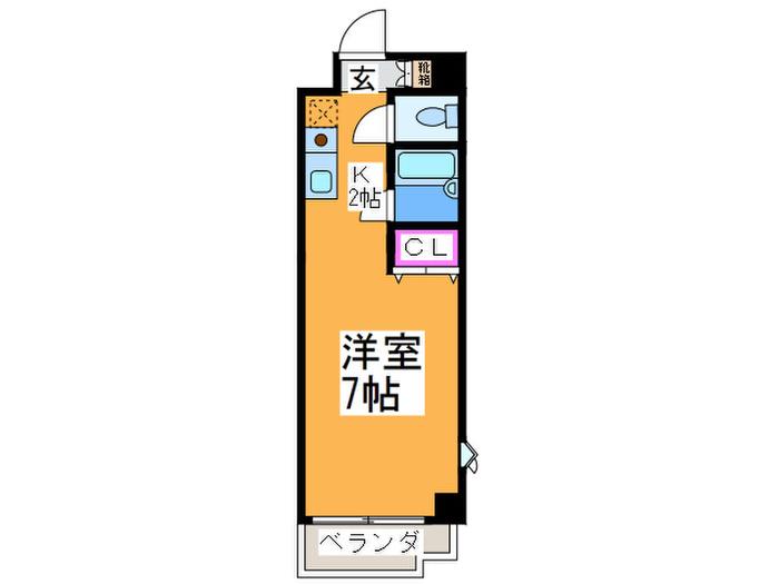 エトワールトキワ(1K/6階)の間取り写真