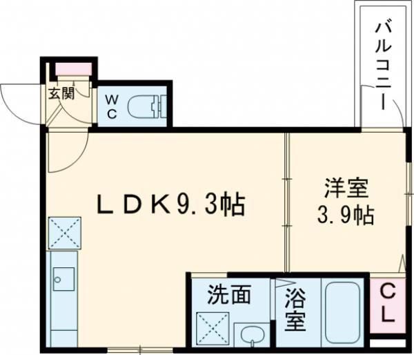 GRAND SUWA(1LDK/1階)の間取り写真