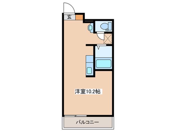 MQUARTO矢部(ワンルーム/3階)の間取り写真
