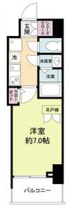 セレニテ谷町四丁目アリエ(1K/3階)の間取り写真