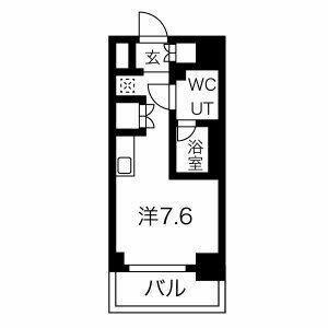 クラリッサ横浜フロード(ワンルーム/7階)の間取り写真