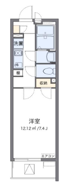 クレイノクーラ ルガル(1K/3階)の間取り写真