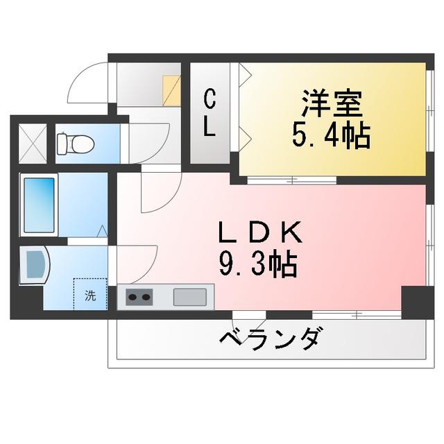 SARTI(1LDK/2階)の間取り写真