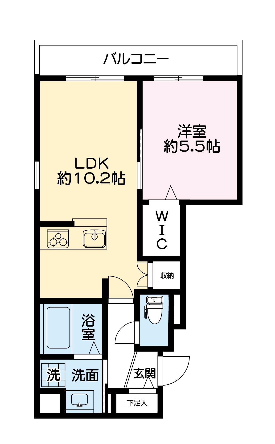 SAKURA MAISON(1LDK/3階)の間取り写真