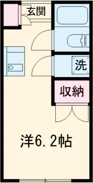 コンドミニアム ディプロマ―タ(ワンルーム/3階)の間取り写真