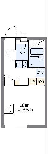 レオパレスクレール稲田堤(1K/2階)の間取り写真