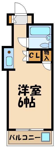 ハイムピア12(ワンルーム/4階)の間取り写真